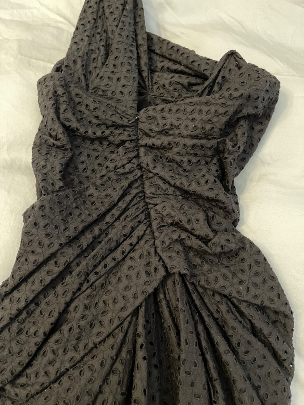 All Saints Spitalfields Dress, NEVER WORN, Broiderie Anglaise One Shoulder, US 6 - Picture 5 of 14